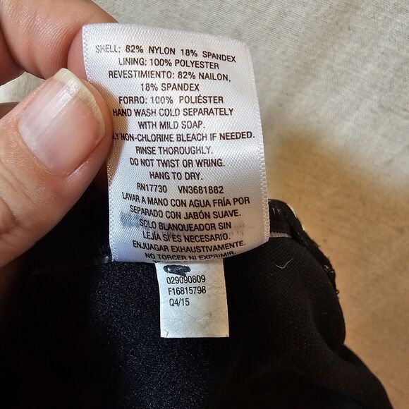 Liz Lange Maternity Swim One Piece Black White Dot Design XXL Strappy With Beads - Picture 11 of 12